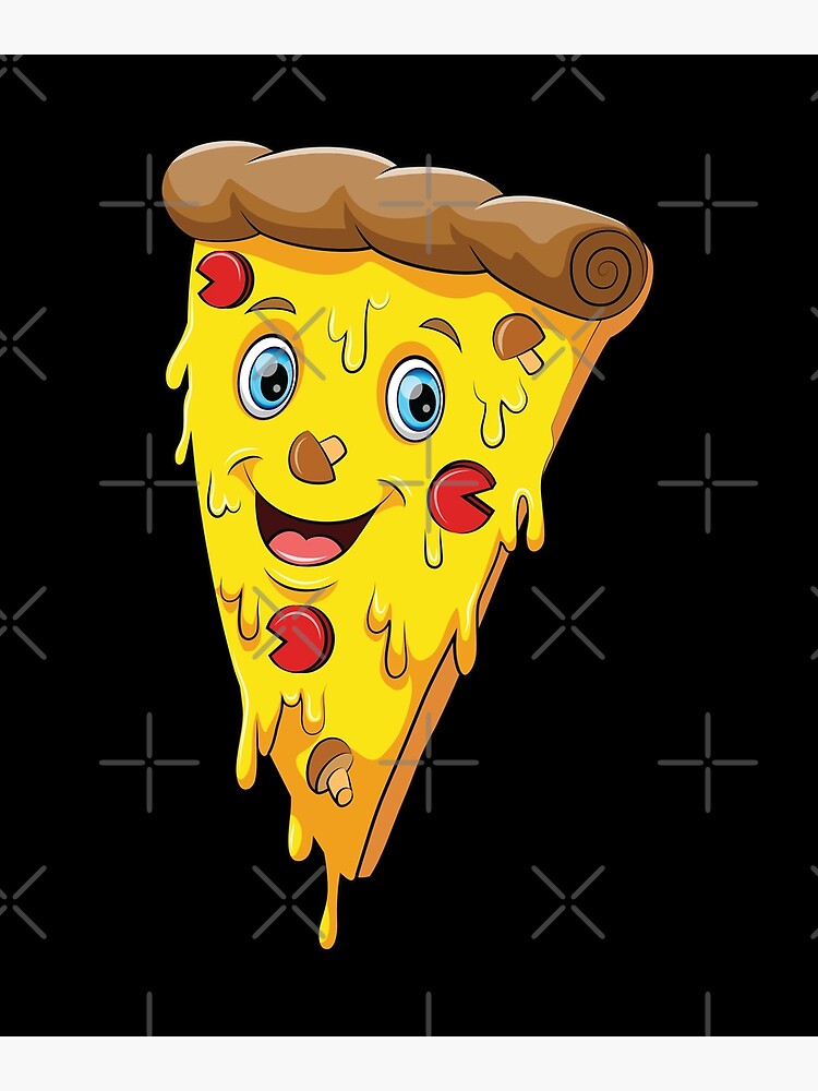 "Pizza Face" Poster for Sale by amilli Redbubble