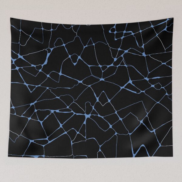 Item preview, Glow Lines in Blue on Black designed and sold by Whoopsidoodle.