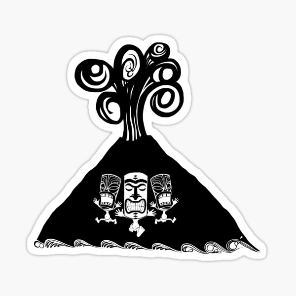 Volcano Sticker