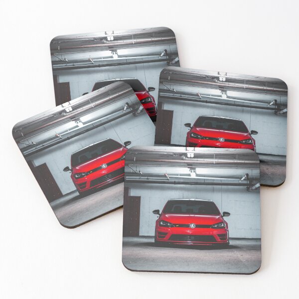 Item preview, Red hatchback car in parking garage designed and sold by erikallen920.