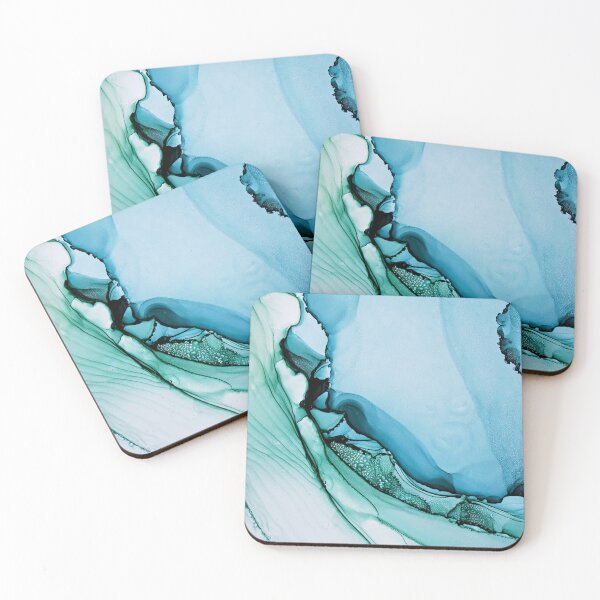 Item preview, Alcohol ink blue, green, turquoise designed and sold by Arinom.