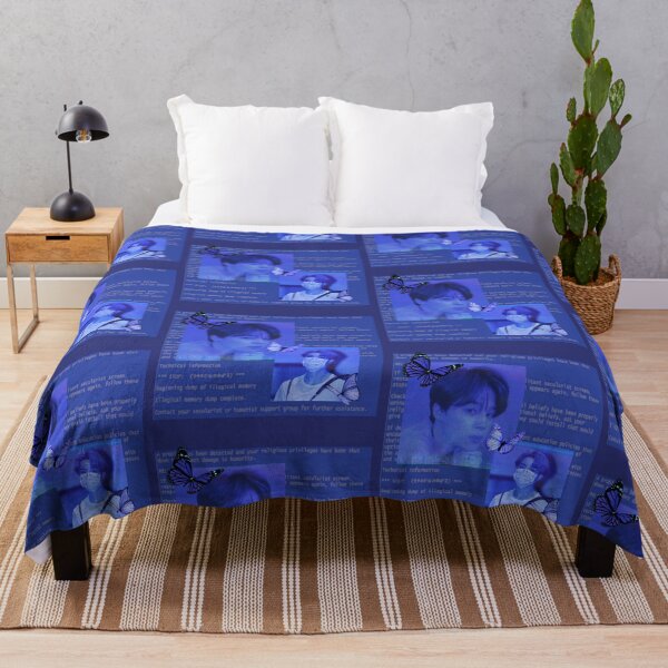 Cybercore Jimin Throw Blanket