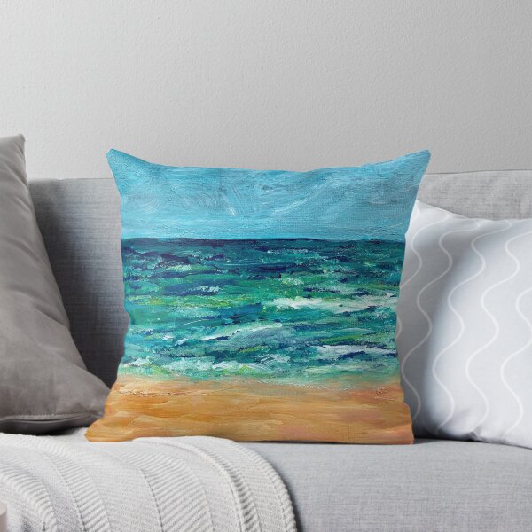 Item preview, Ocean Beach Sand Water Abstract Acrylic Painterly Style Artwork designed and sold by studioroya.