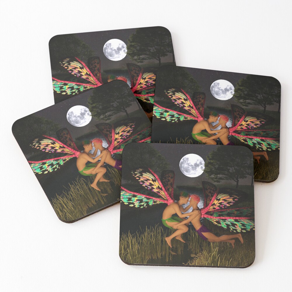 Item preview, Coasters (Set of 4) designed and sold by RexRedLGBTQ.