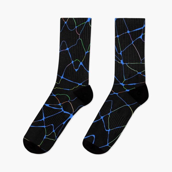 Item preview, Glow Lines - Bright Colors on Black designed and sold by Whoopsidoodle.