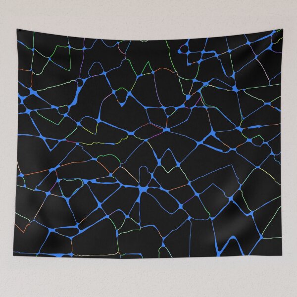 Item preview, Glow Lines - Bright Colors on Black designed and sold by Whoopsidoodle.