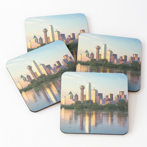 Artikelvorschau, Dallas Skyline in der Abenddämmerung mit Reflexion entworfen und verkauft von stevem88.