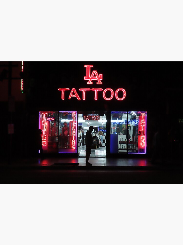 "LA Tattoo" Sticker for Sale by Donnellywood Redbubble
