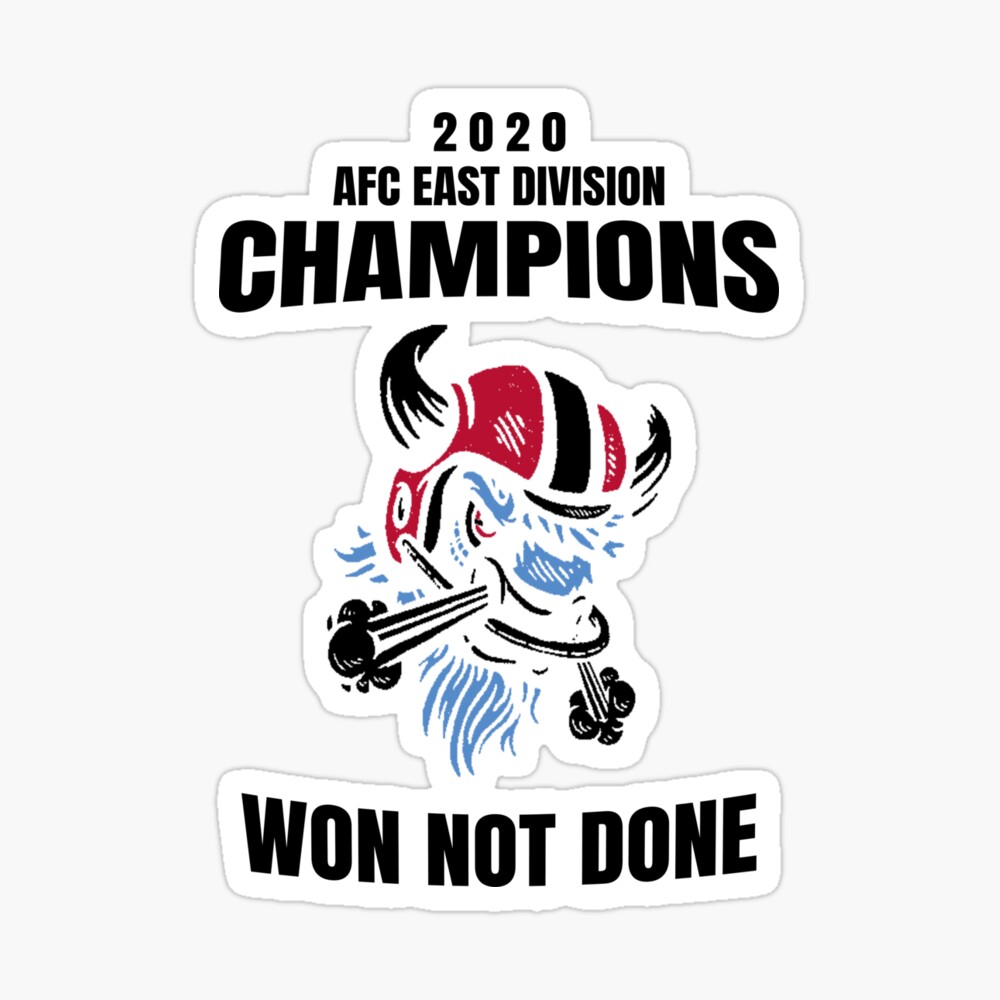 Buffalo Bills AFC East Champions 2020 - 21 Posterundefined by DADINE11