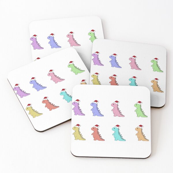 Item preview, Cartoon Christmas Dinosaur Sticker designed and sold by brookiecookie37.