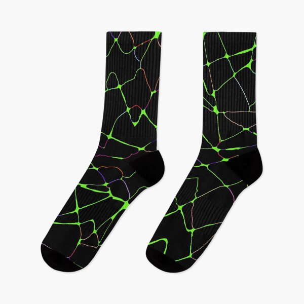Item preview, Glow Lines - Lime Green Multicolor designed and sold by Whoopsidoodle.
