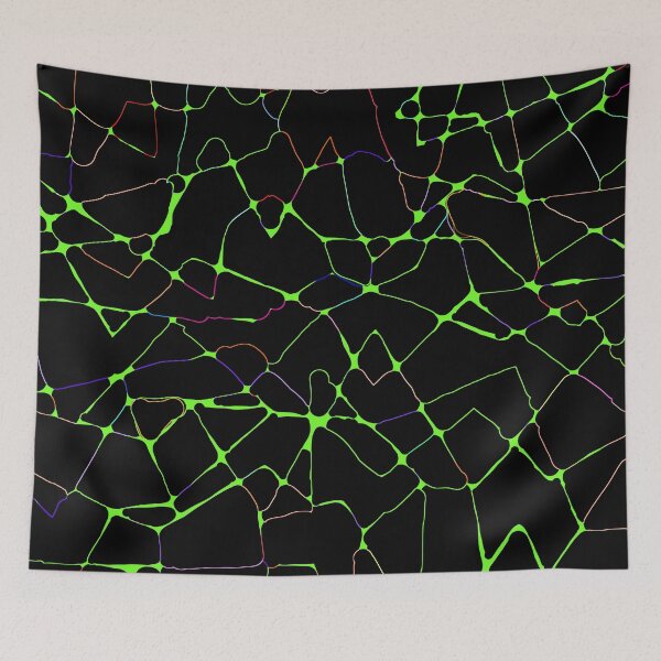 Item preview, Glow Lines - Lime Green Multicolor designed and sold by Whoopsidoodle.