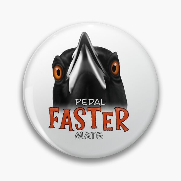 Item preview, Pedal faster mate! Magpie design  designed and sold by Krystalkayart.