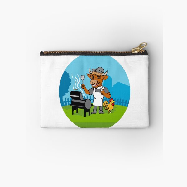 Item preview, Clergy Cow Minister Barbecue Chef Rooster Caricature designed and sold by patrimonio.