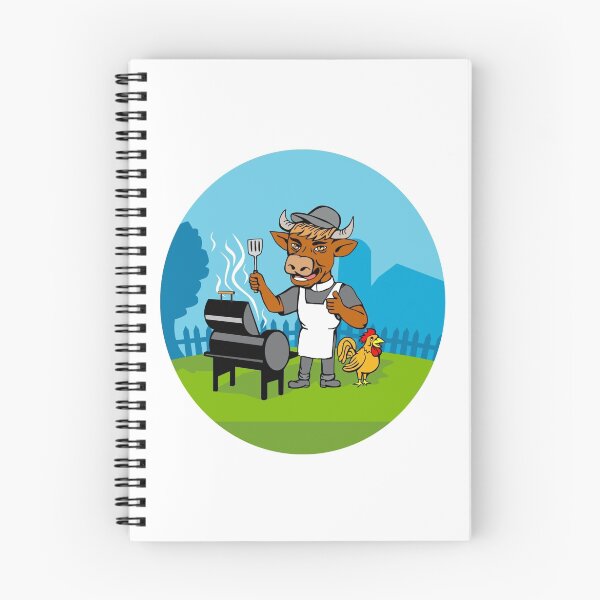 Item preview, Clergy Cow Minister Barbecue Chef Rooster Caricature designed and sold by patrimonio.