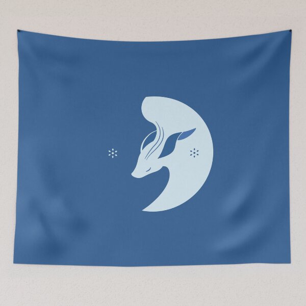 Item preview, Genshin Impact Ganyu - Sinae Unicornis Namecard Art - Light Blue designed and sold by Cleafhaze.