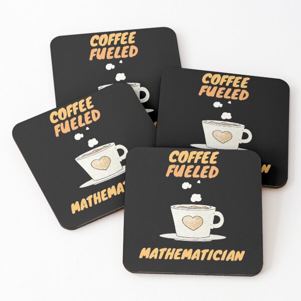Item preview, coffee fueled mathematician designed and sold by SnowballStep.