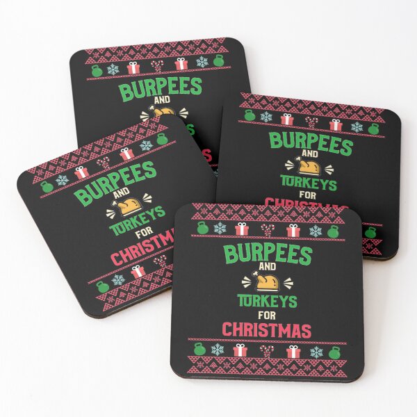 Item preview, Christmas Burpees And Turkeys (Winter) Black - Funny Gym designed and sold by GymWearDepot.