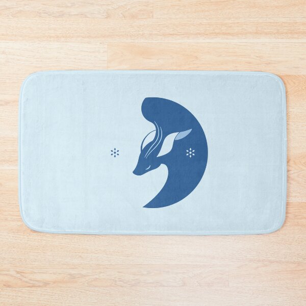 Item preview, Genshin Impact Ganyu - Sinae Unicornis Namecard Art - Dark Blue designed and sold by Cleafhaze.