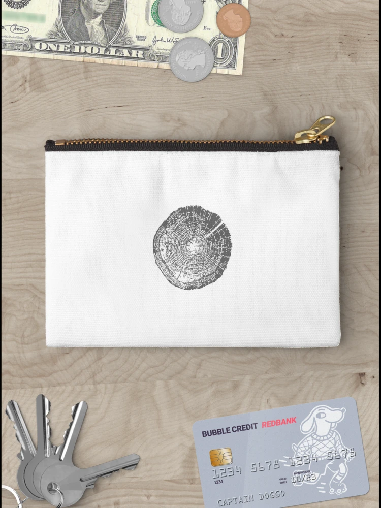 Thumbnail 3 of 4, Zipper Pouch, Tree Rings designed and sold by ChaseBig.