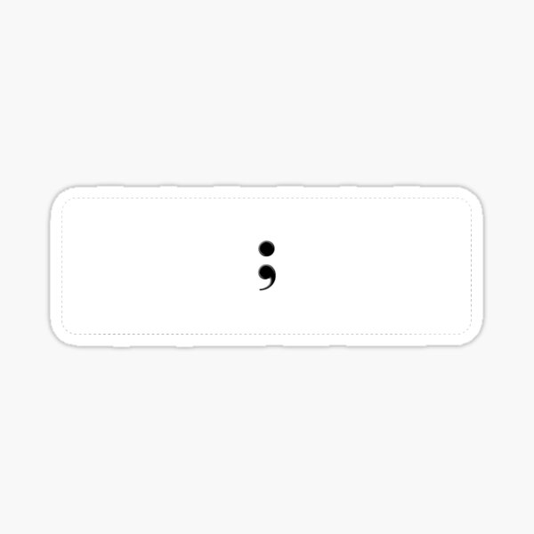Extra Small Semicolon Sticker