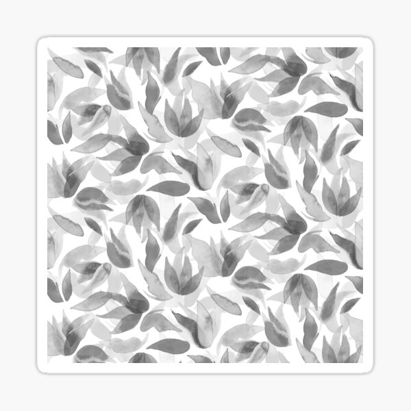 Item preview, Light Gray Watercolor Petals designed and sold by Carolina Diaz.