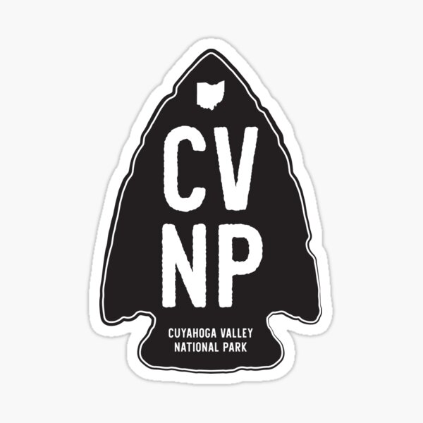 Cuyahoga Valley National Park Arrowhead Design | CVNP | Ohio | Hike Bike Backpack Sticker