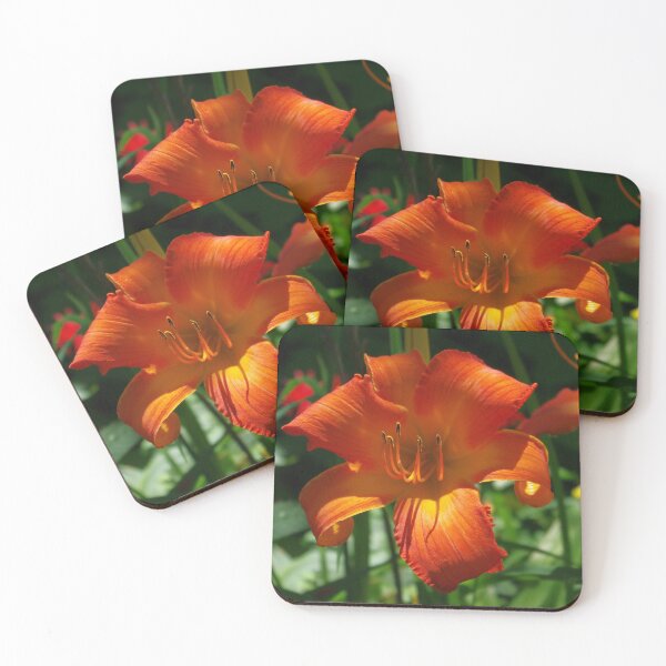 Item preview, Fiery Daylily Flower - Hemerocallis 'Coleman Hawkins' designed and sold by rvjames.