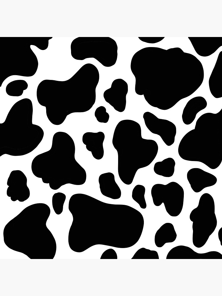 Black Cow Print