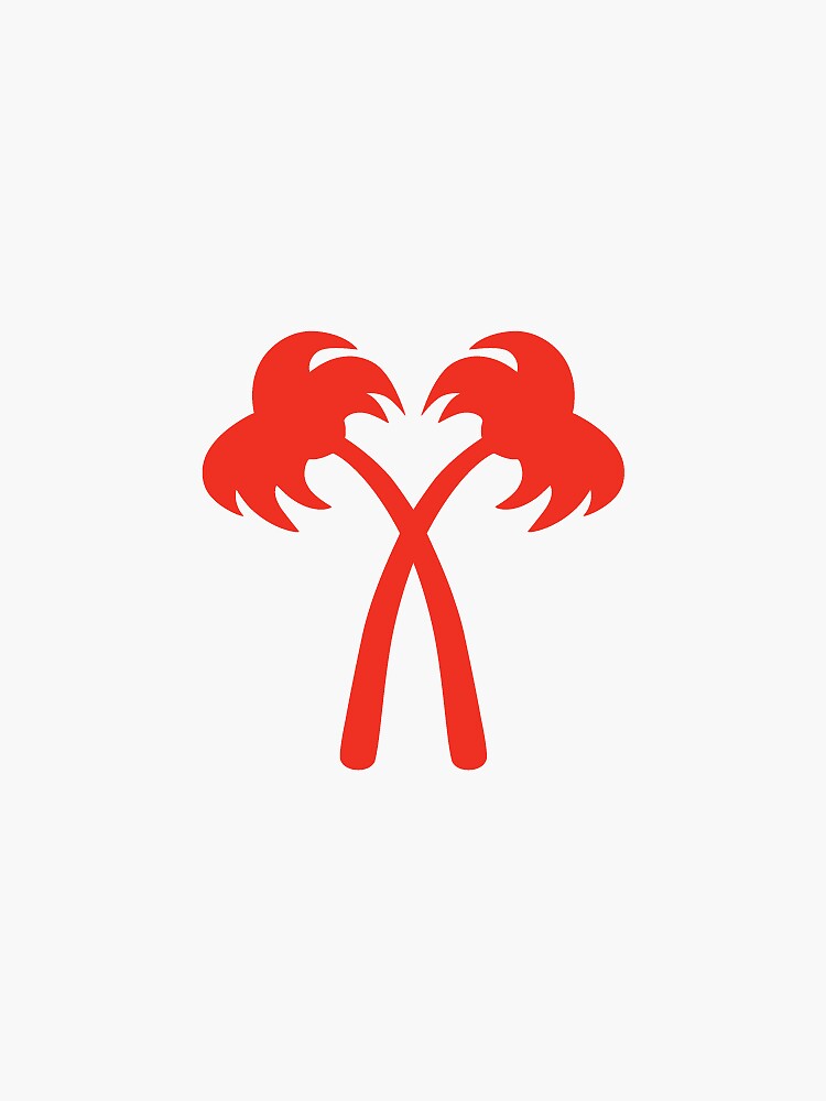 "InNOut Palm Trees" Sticker for Sale by rafimaroon Redbubble