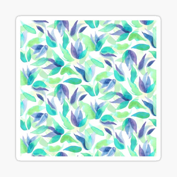 Item preview, Blue and Purple Watercolor Petals designed and sold by Carolina Diaz.