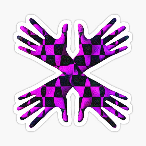 #DeepDream Gloves 5x5K v1456239375 Sticker