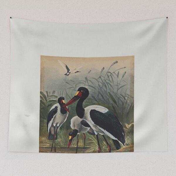 Item preview, Zoological sketches by Joseph Wolf 1861 to 1867 092 The Saddle Billed Stork designed and sold by WetdryvacRB01.