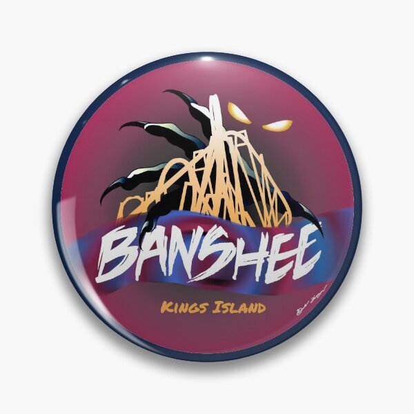 Item preview, Kings Island Banshee Design designed and sold by BrakeRoom.