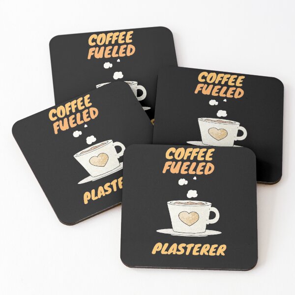Item preview, coffee fueled plasterer designed and sold by SnowballStep.