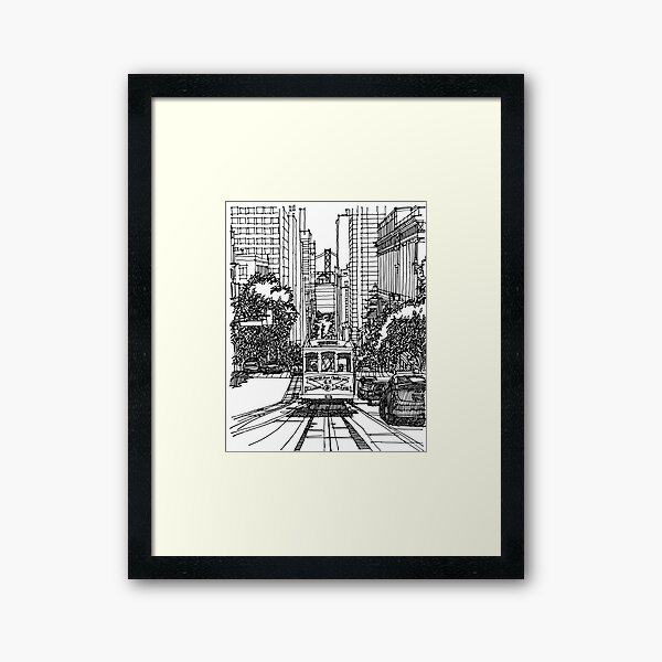 San Francisco Cable Car Framed Art Print