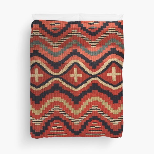1865 NAVAJO INDIAN CHILD WEARING BLANKET SCAN Duvet Cover