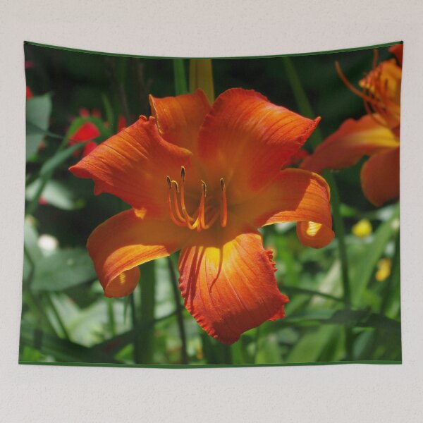 Item preview, Fiery Daylily Flower - Hemerocallis 'Coleman Hawkins' designed and sold by rvjames.