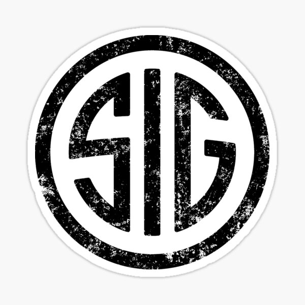 Patch Of Firearm sig Sticker