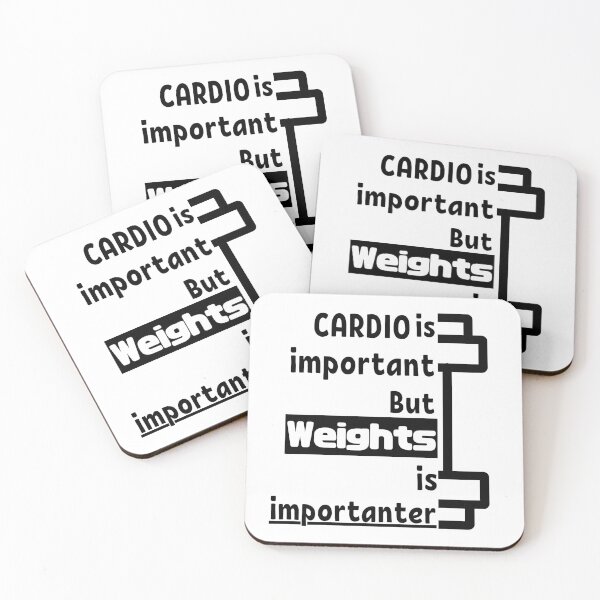 Item preview, CARDIO is important But Weights is importanter designed and sold by CreativTEES !.