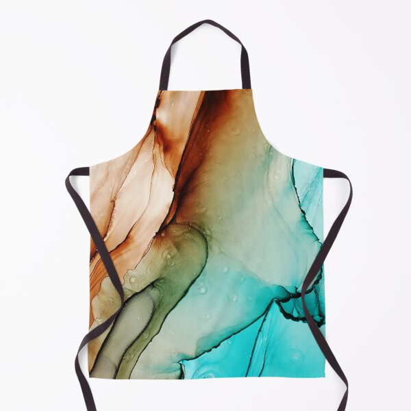Item preview, Alcohol ink blue, brown, turquoise designed and sold by Arinom.