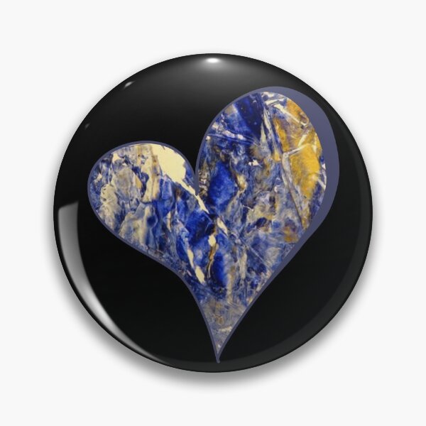 Item preview, Modern Artistic Navy Blue N' Gold Hearts designed and sold by DaughterofYah.
