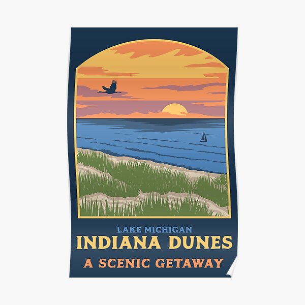 Poster Indiana Dunes Poster
