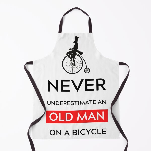 Item preview, Never underestimate an old man on a bicycle designed and sold by InkTeeArt.