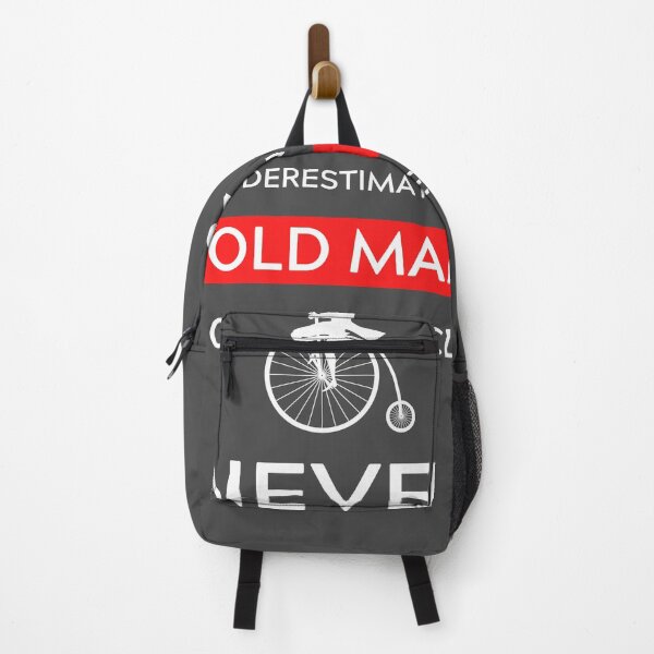 Item preview, Never underestimate an old man on a bicycle designed and sold by InkTeeArt.