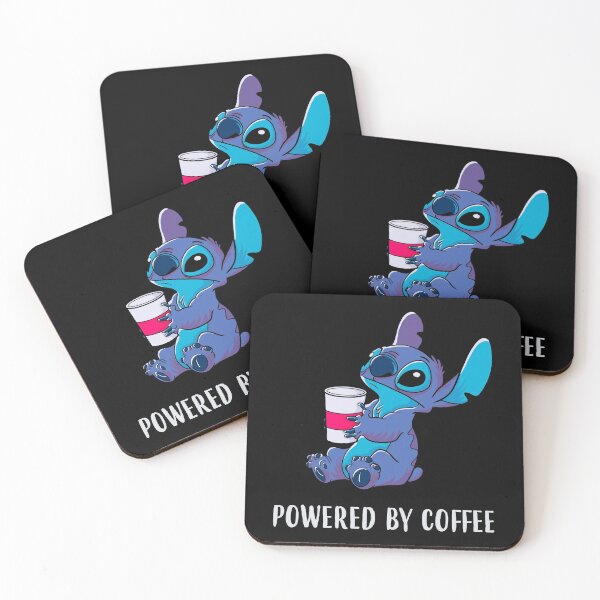 Item preview, POWERED BY COFFEE cute alien design designed and sold by leepianti.