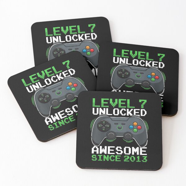 Item preview, Kids Level 7 Unlocked 7 Years Old Video Gamer Birthday Gift Boys designed and sold by tomlopez2001us.