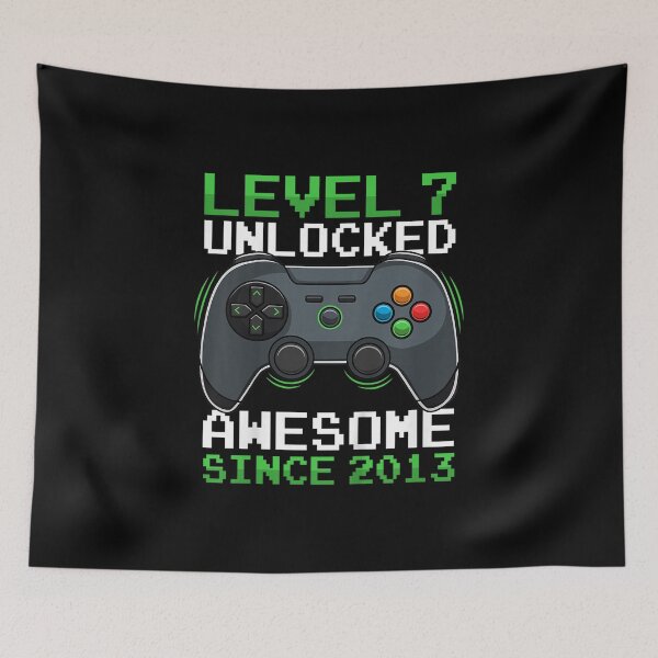 Item preview, Kids Level 7 Unlocked 7 Years Old Video Gamer Birthday Gift Boys designed and sold by tomlopez2001us.