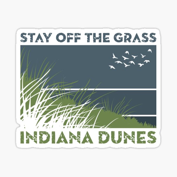 Stay Off Grass Sticker