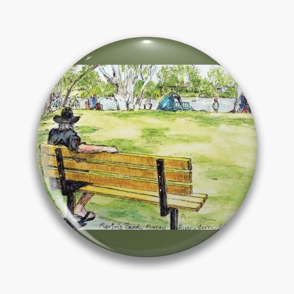 Item preview, Australian Scene - Martins Bend, Murray River, Berri, SA, Aus designed and sold by Anne Huth.